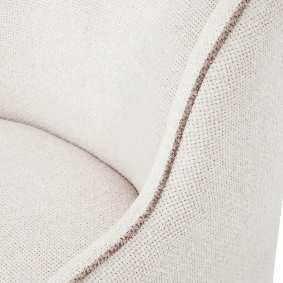 Designer Stuhlbarriere Rechts Loungesessel Relaxsessel Lyssa cremefarben - HomeDesign Knaus