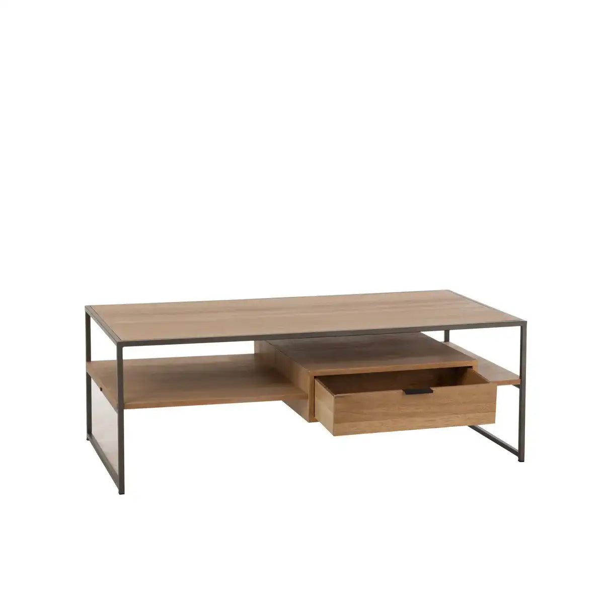J-Line TV-Schrank – 1 Schublade – Holz/Metall – Natur