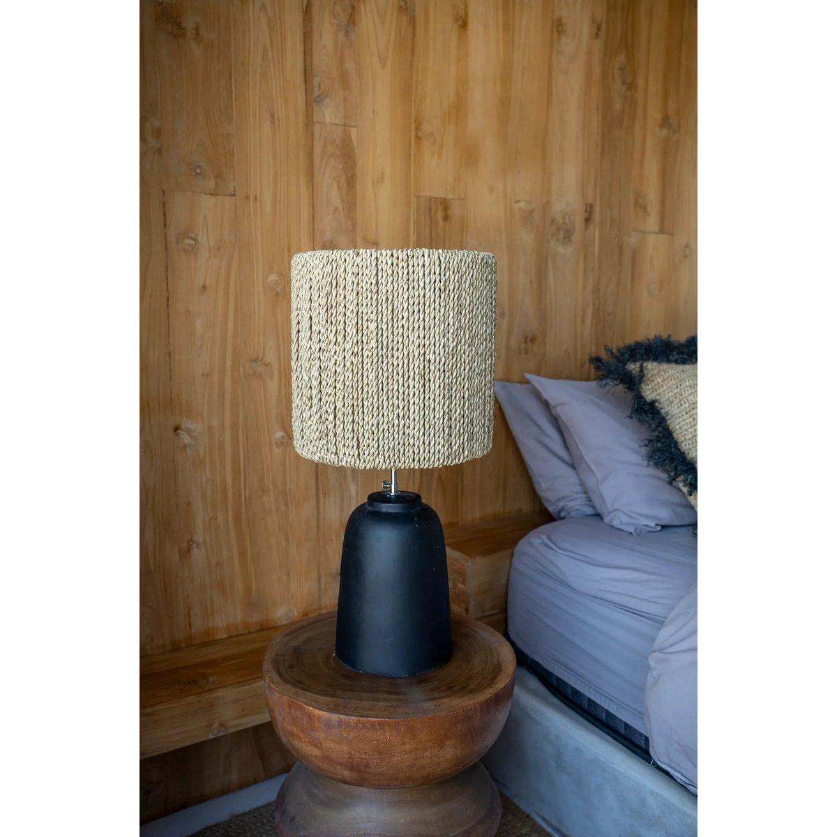 Die Chalki Tischlampe - Black Natural - HomeDesign Knaus