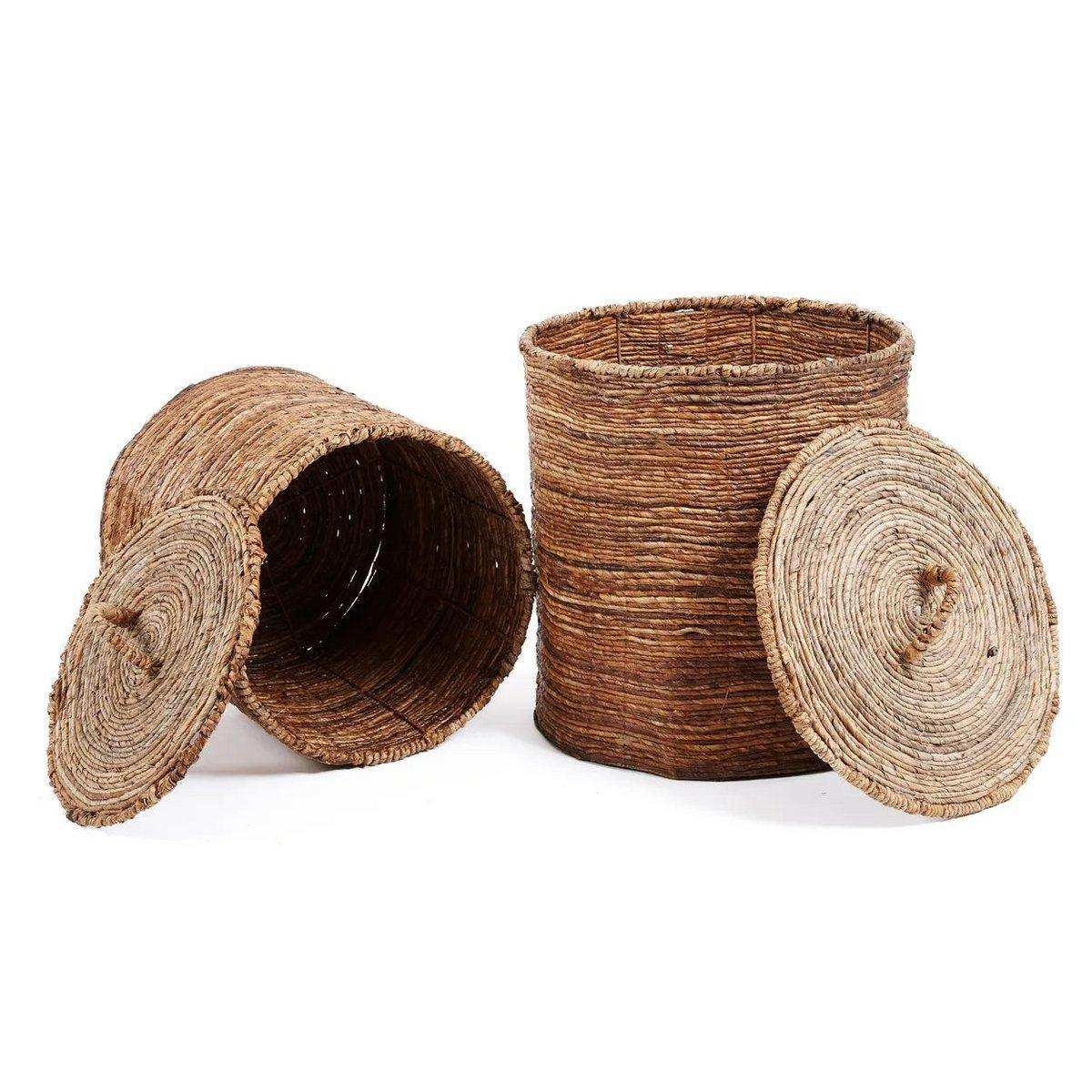Die Chingon Bananenkörbe – Natur – 2er-Set - HomeDesign Knaus