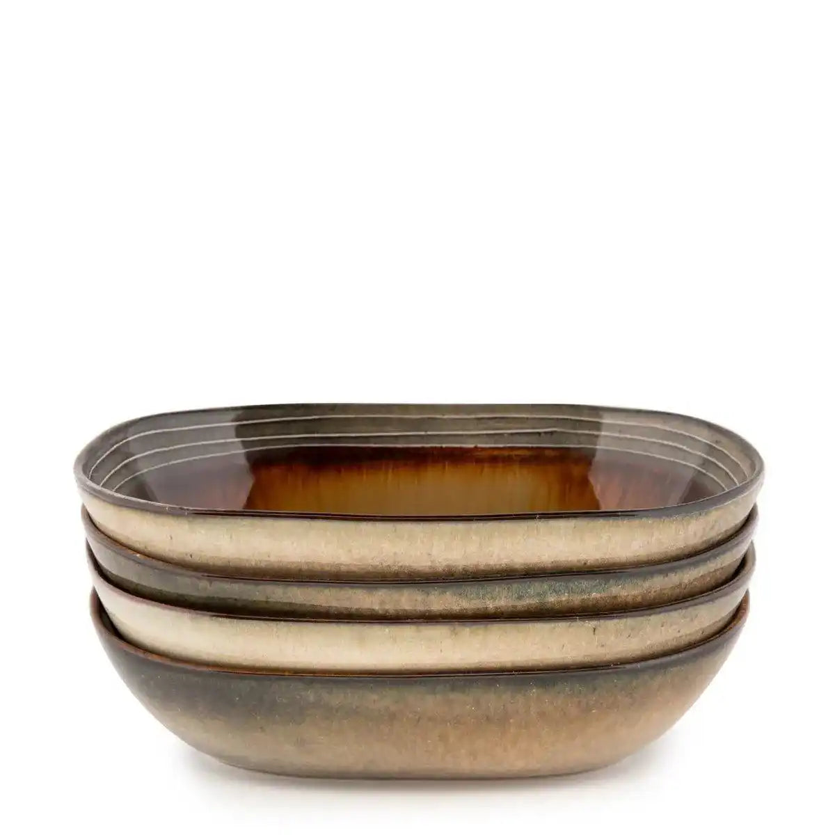 Die Comporta Oval Bowl - L - 4er Set - HomeDesign Knaus