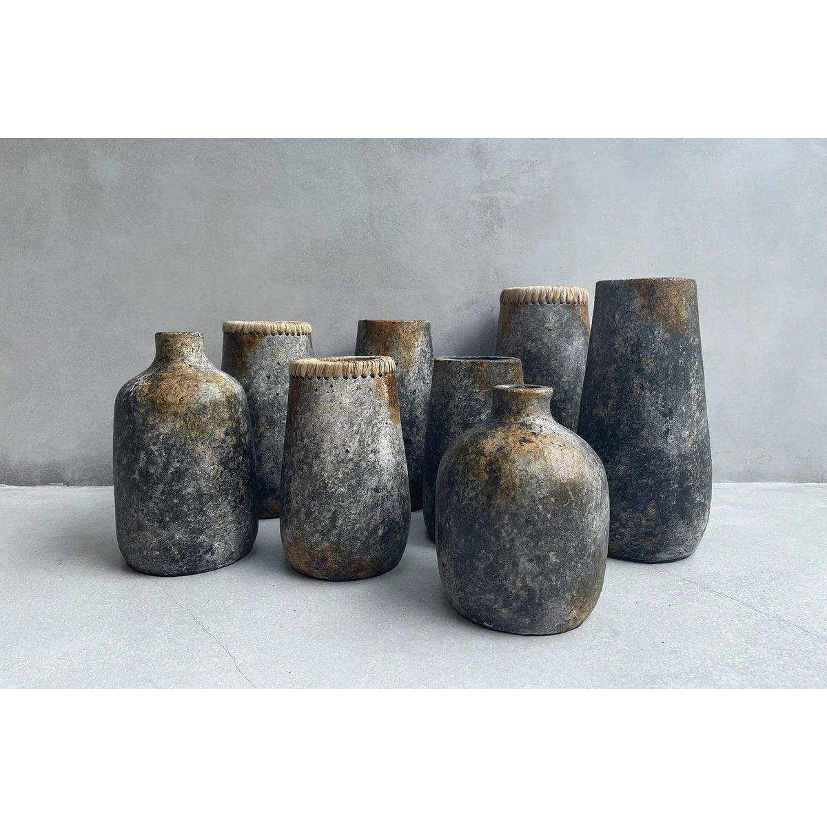Die gruselige Vase – Antikgrau – L - HomeDesign Knaus