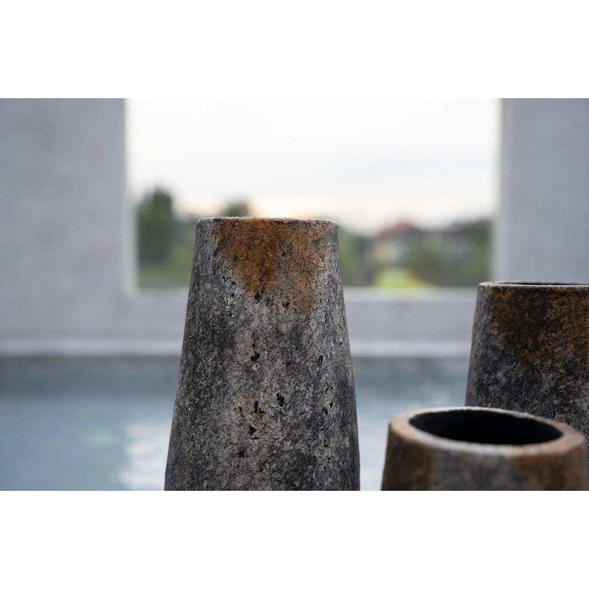 Die gruselige Vase – Antikgrau – L - HomeDesign Knaus