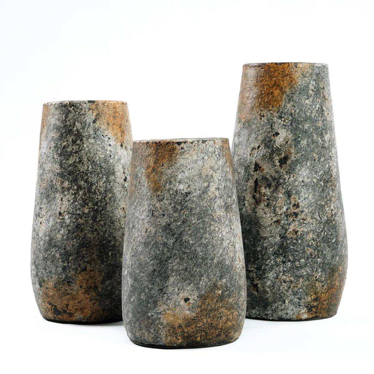 Die gruselige Vase – Antikgrau – L - HomeDesign Knaus