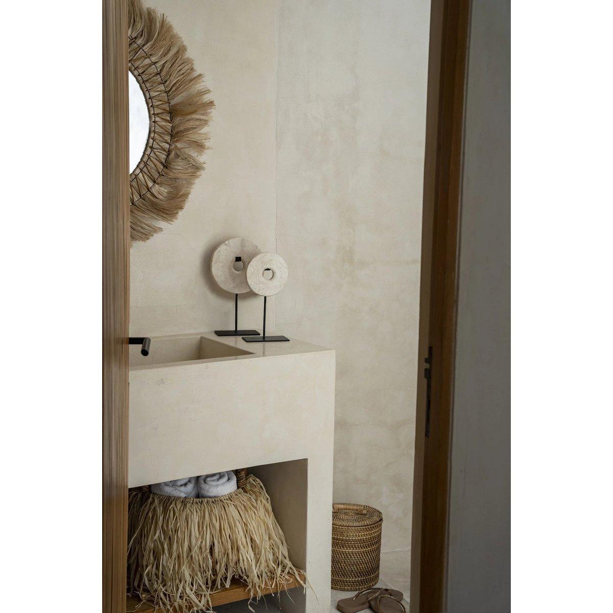 Die Marmorscheibe auf Ständer - Weiß - M. - HomeDesign Knaus