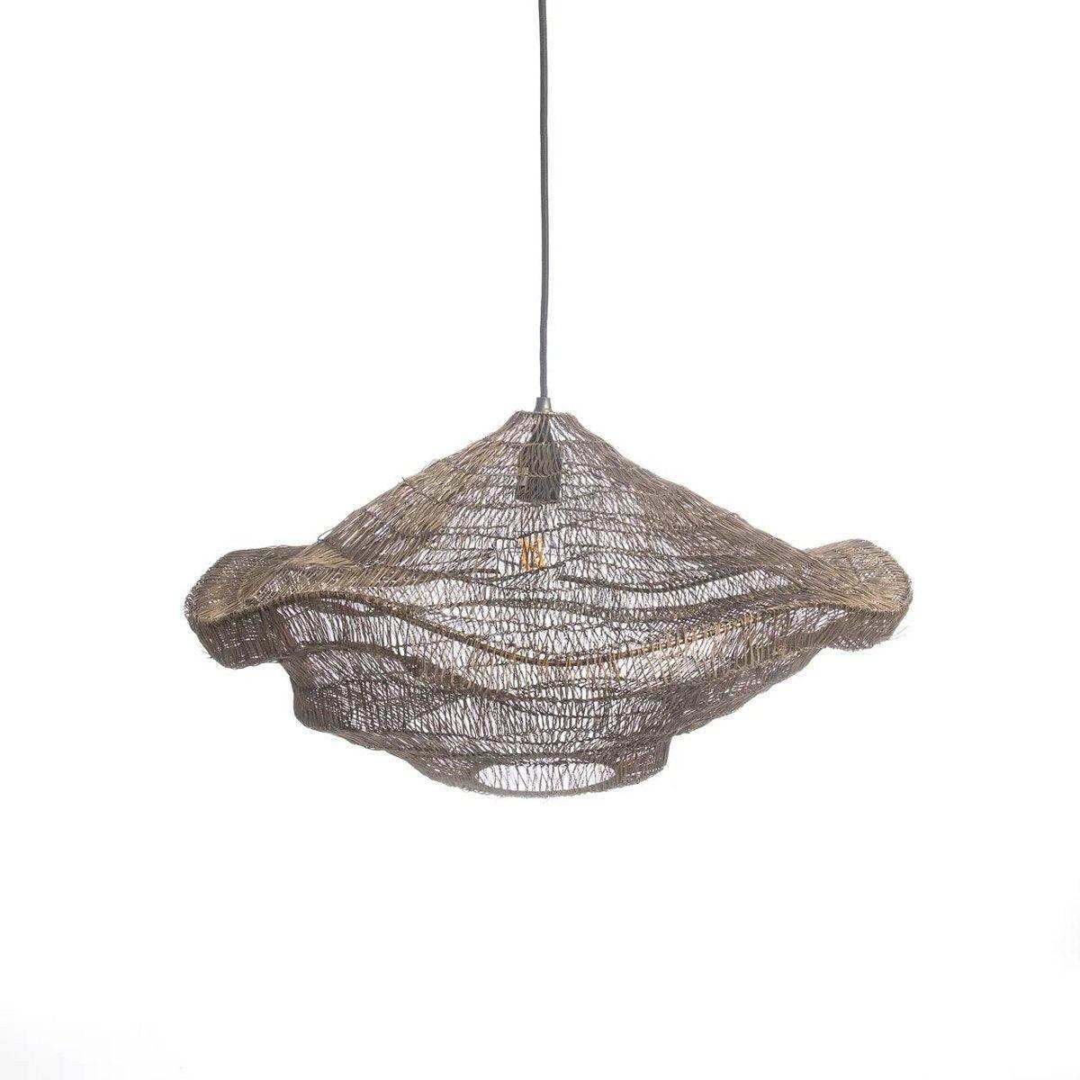 Die Oyster-Hängeleuchte – Messing – M - HomeDesign Knaus