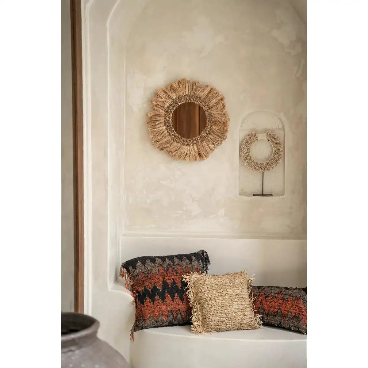 Die Papua Shell Disc auf Ständer - Weiß - M. - HomeDesign Knaus