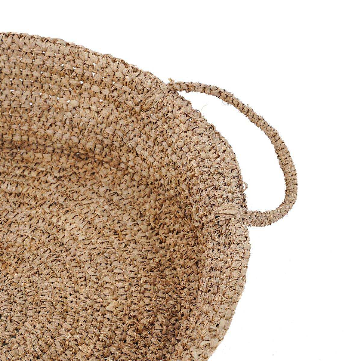 Die Raffia-Korbtabletts – Natur – L - HomeDesign Knaus