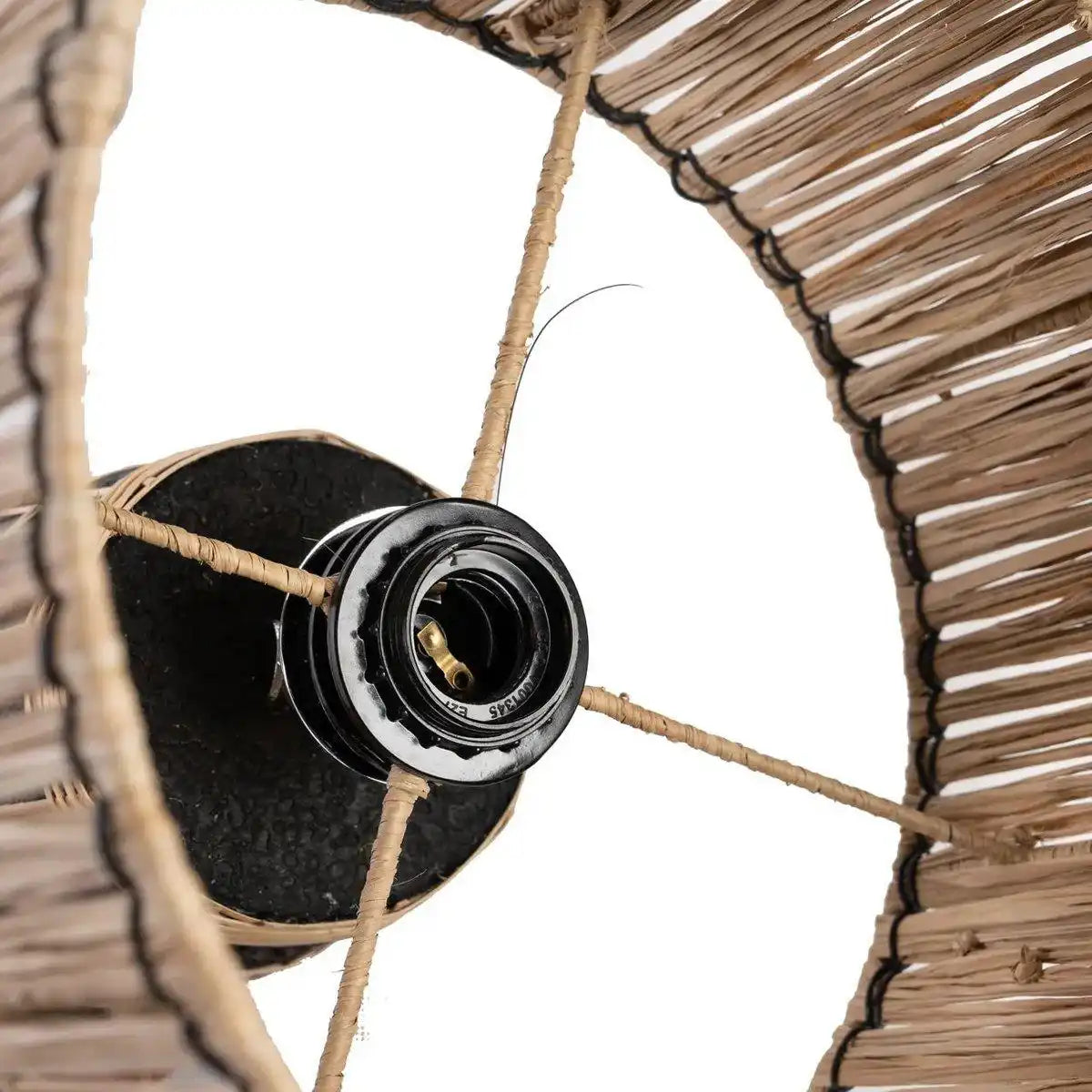 Die Skiathos Tischlampe – Naturschwarz - HomeDesign Knaus