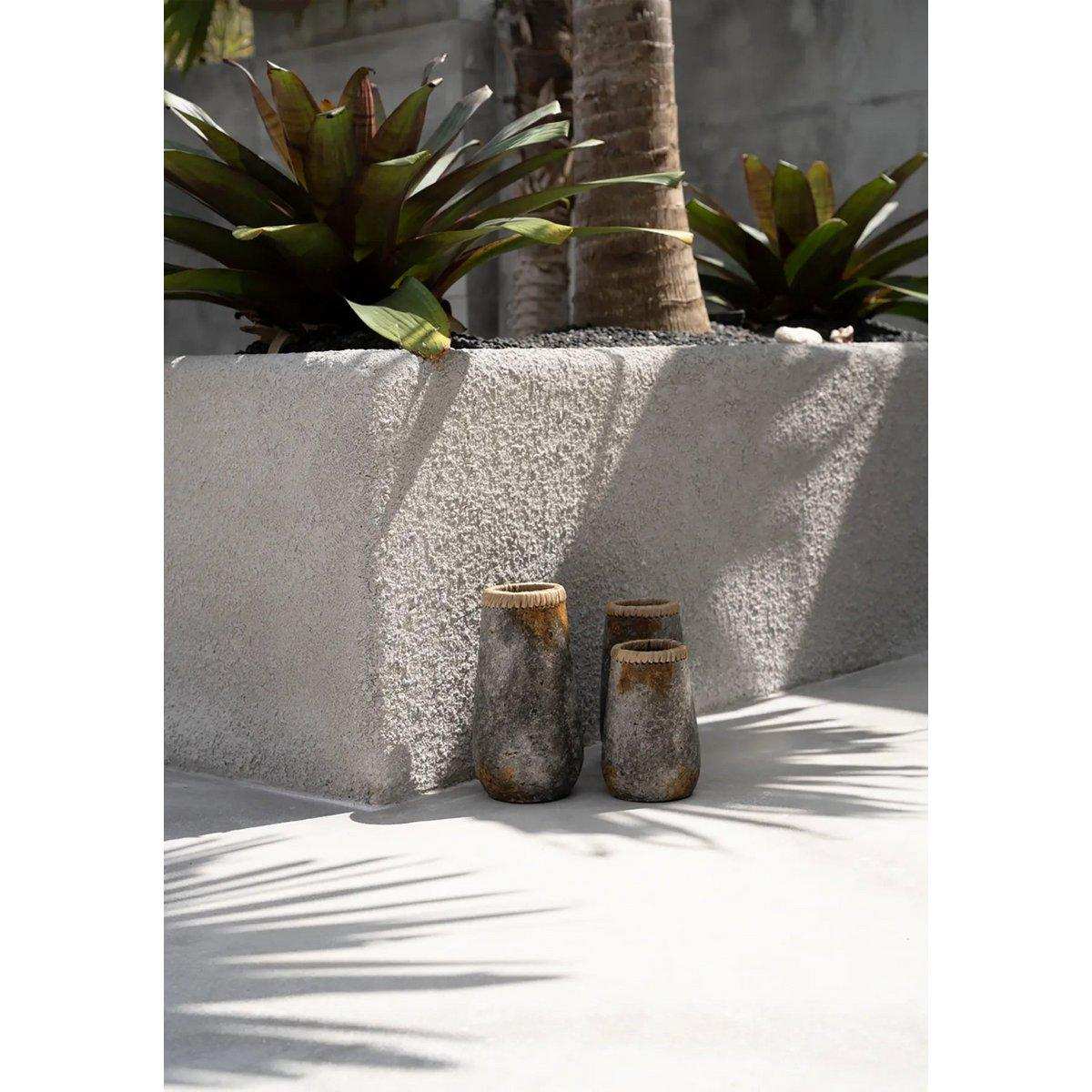 Die Sneaky Vase - Antikgrau - L - HomeDesign Knaus
