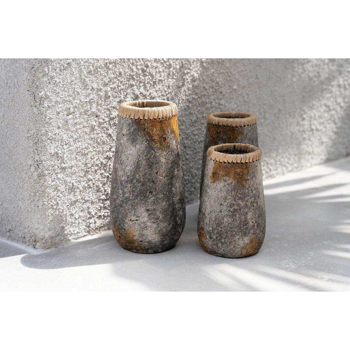 Die Sneaky Vase - Antikgrau - M - HomeDesign Knaus