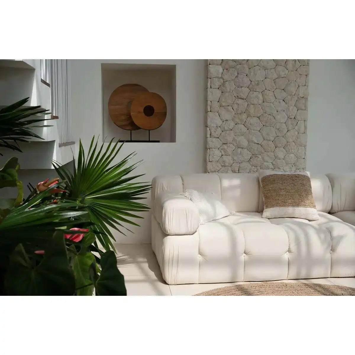 Die Teakholzscheibe auf Ständer - L - HomeDesign Knaus