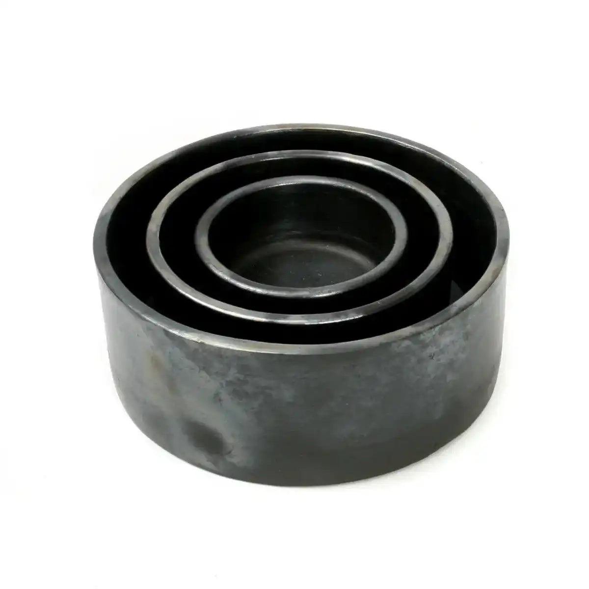 Die verbrannte Zylinderschale – Schwarz – 3er-Set - HomeDesign Knaus