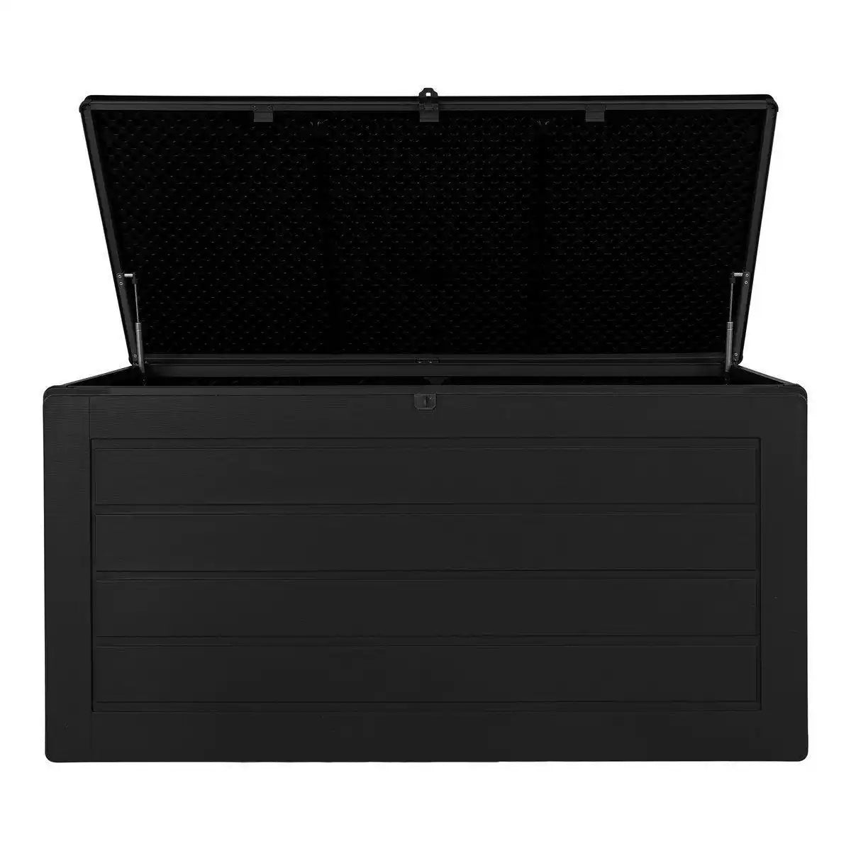 Dubrovnik Cushion Box - Kissenbox, Kunststoff, schwarz, 146,5x61x64,5 cm, 490 L - HomeDesign Knaus