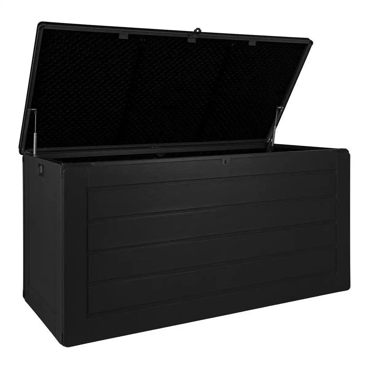 Dubrovnik Cushion Box - Kissenbox, Kunststoff, schwarz, 146,5x61x64,5 cm, 490 L - HomeDesign Knaus