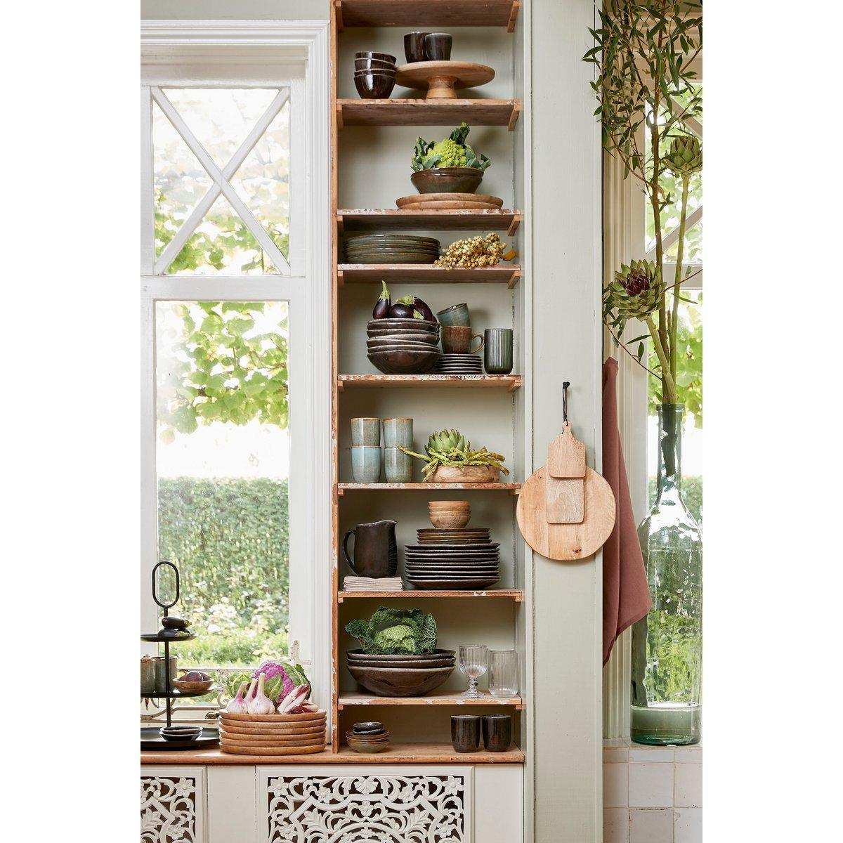 Duko Servierbrett – Ø28 cm – 100 % FSC Mangoholz – Braun - HomeDesign Knaus