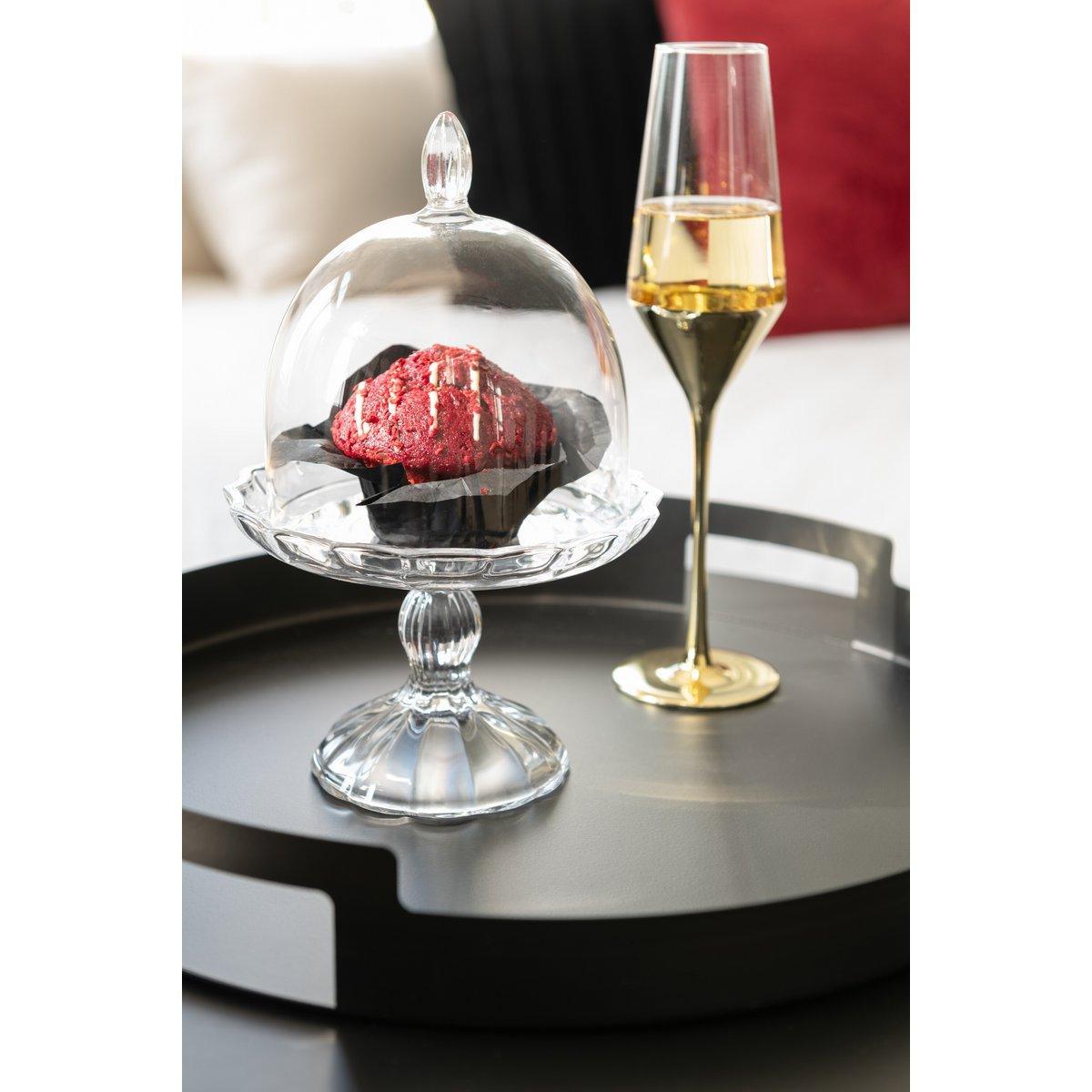 J-Line Champagnerglas - Glas - Gold/Transparent
