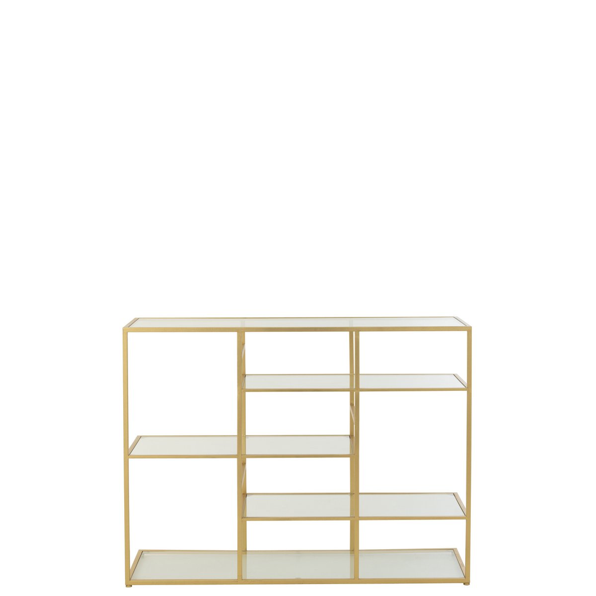 J-Line-Konsolen-Eisen/Glas Gold gefärbt
