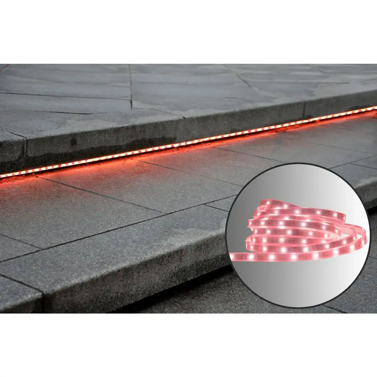 Der LED "Stripe" outdoor 1000 cm, 36 Watt, warmweiß, mit Farbwechsler, dimmbar, inkl. Fernbedienung und Zubehör