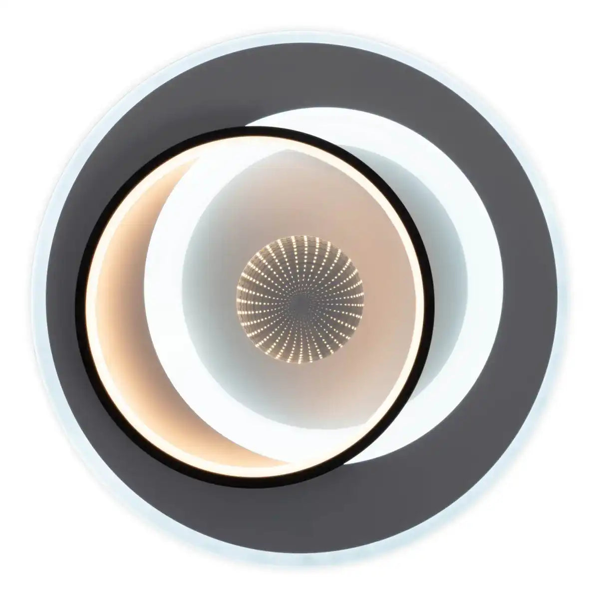 LED Deckenleuchte 3D-Effekt "MALEA" Ø 49 cm, mit vielen Funktionen, Fernbedienung inklusive