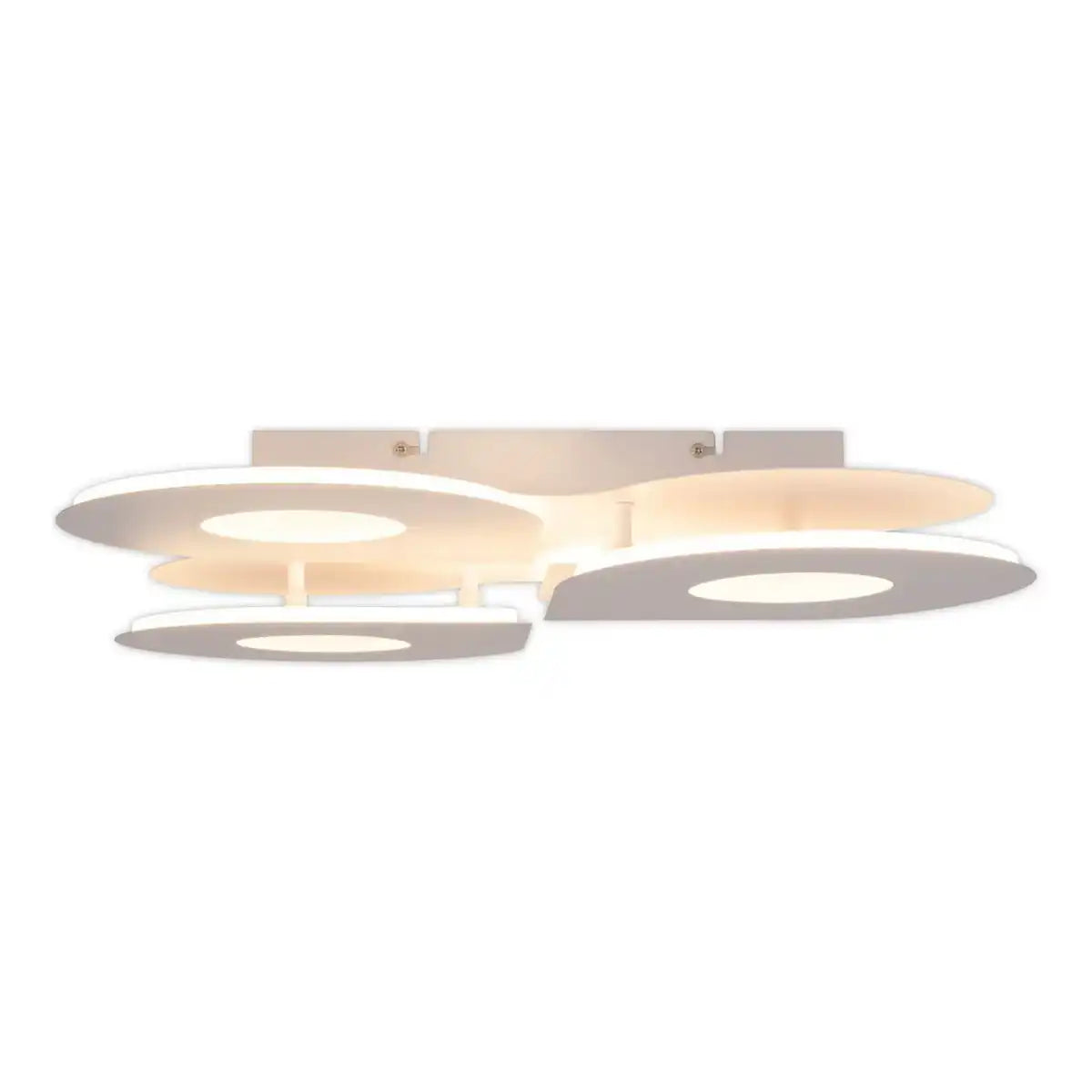 LED Deckenleuchte "SMILLA" weiß, 50 x 50 cm, 8 cm, Metall und Kunststoff, integrierte LEDs, 2400 lm, dimmbar, CCT-Funktion 3.000-6.500 K, Nachtlichtfunktion.