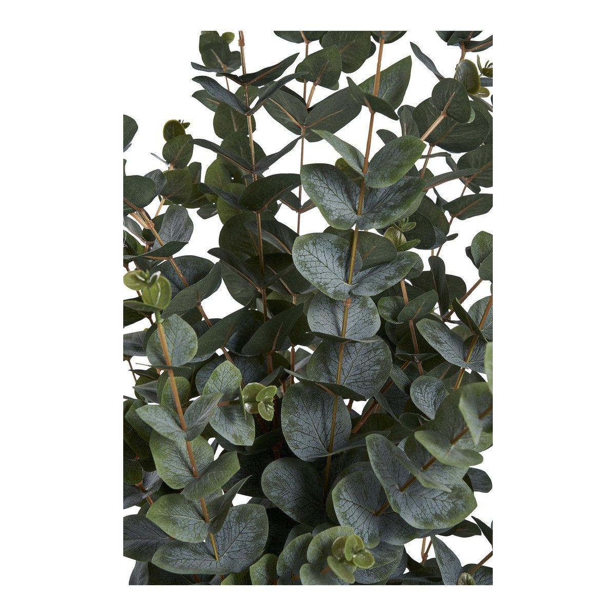 Eukalyptusbaum – Grün, PE-Kunststoff, Polyester, Draht, Zement, 120 cm