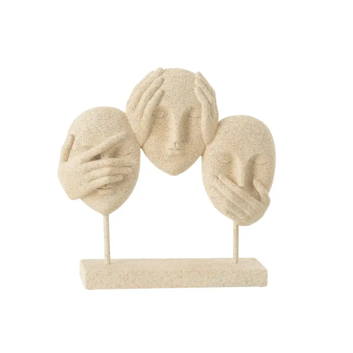 J-Line Face Sehen/Hören/Sprechen Zu Fuß Resine Beige