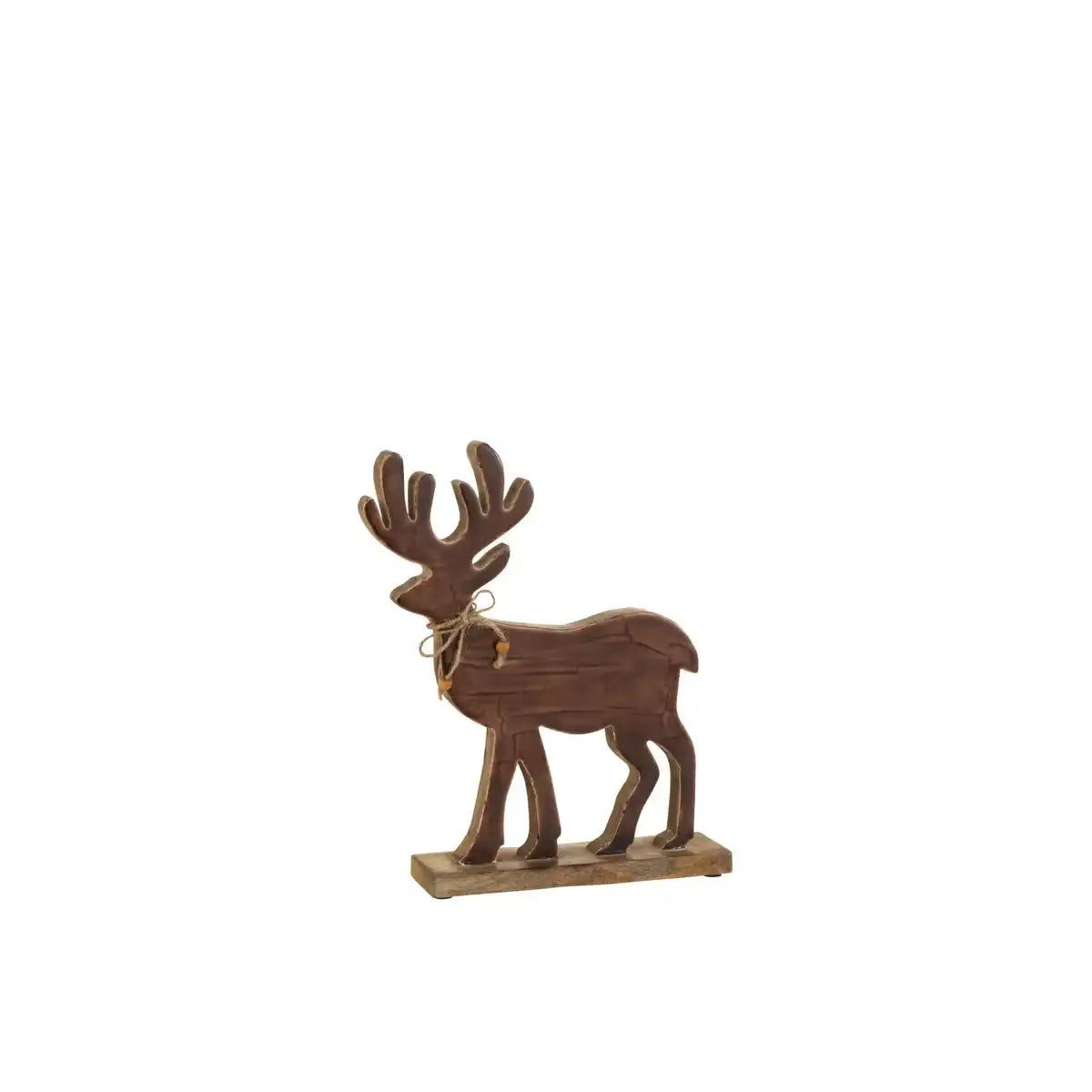 J -Line Weihnachten Figur Rentier - Holz - Brown - Medium