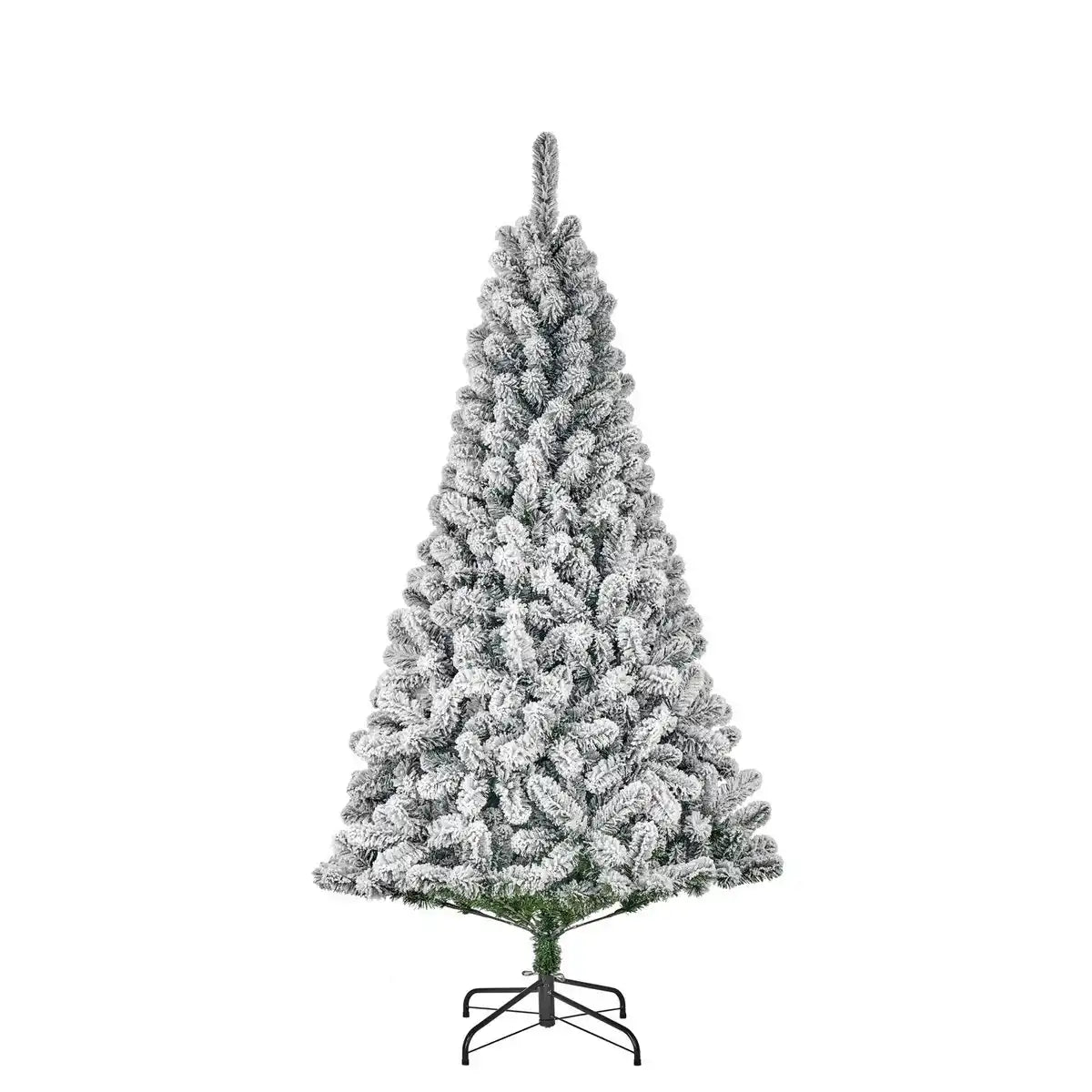 Millington Künstlicher Weihnachtsbaum – H230 x Ø127 cm – Grün gefrostet