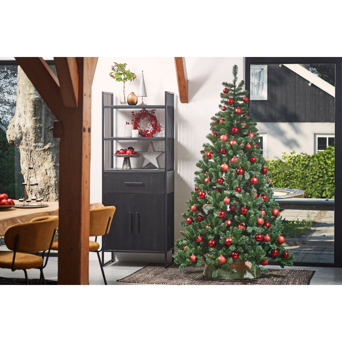 Toskanischer künstlicher Weihnachtsbaum - H120 x Ø81 cm - Grün