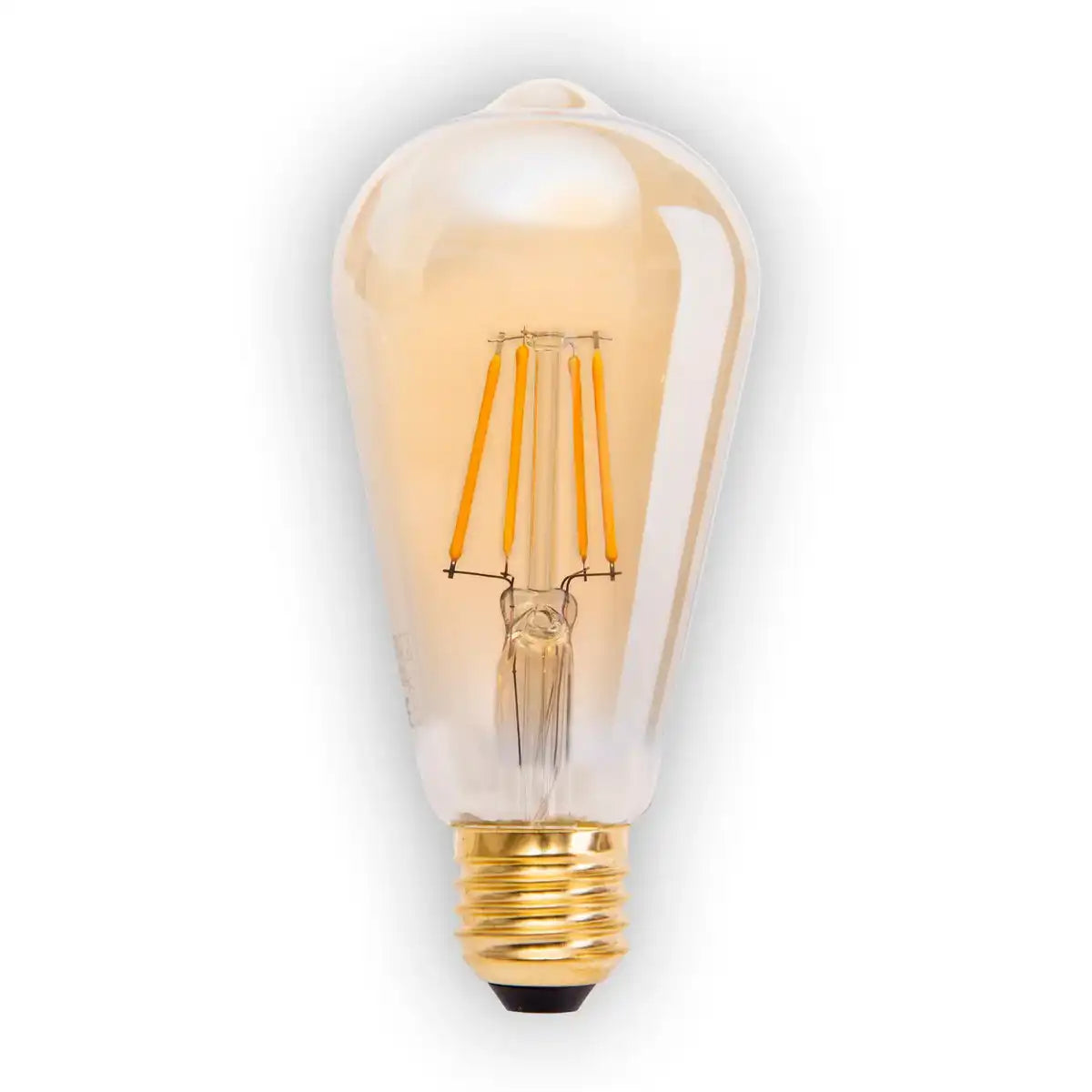 4er-Set LED Leuchtmittel E27-Fassung 4 Watt, aus Metall und Glas, warmweiß