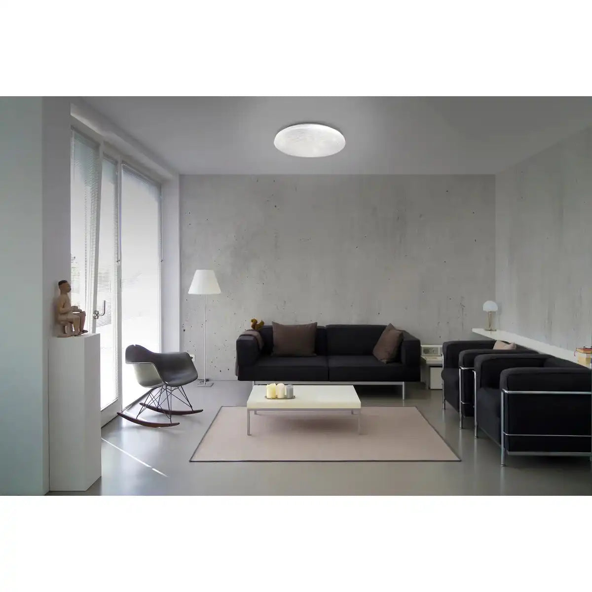 LED Deckenleuchte "POLARIS" d: 48cm Kristalleffekt