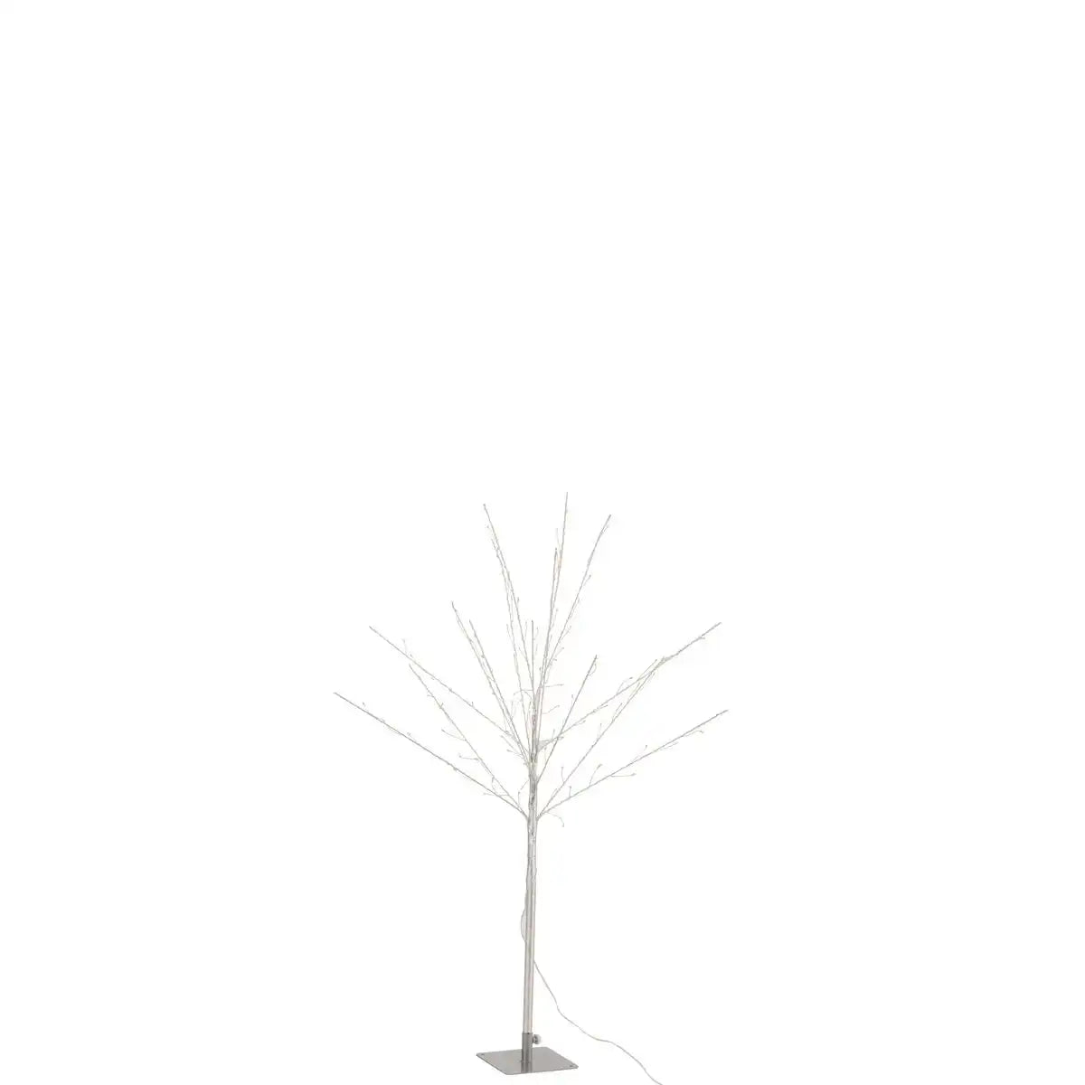 J-Line Bare Tree+Led Metall Silber Medium