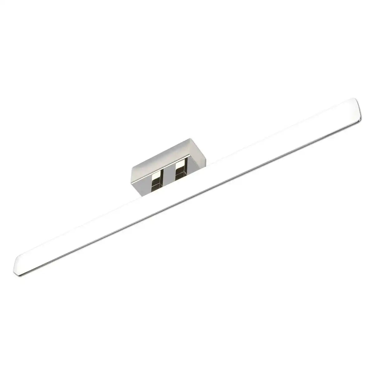 LED Spiegelleuchte "VARETA" Metall und Kunststoff in Chrom mit fest verbauten LEDs