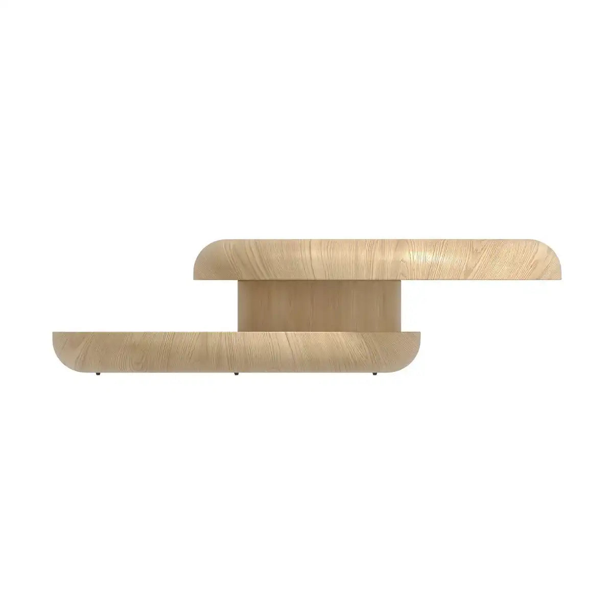 Couchtisch Ø 90 cm drehbar Natur