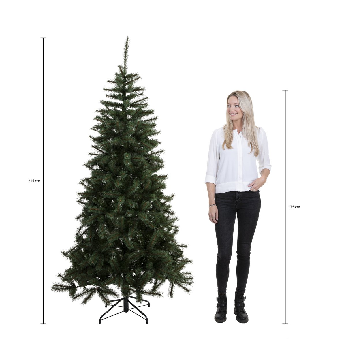 Tsuga Künstlicher Weihnachtsbaum – H215 x Ø137 cm – Grün