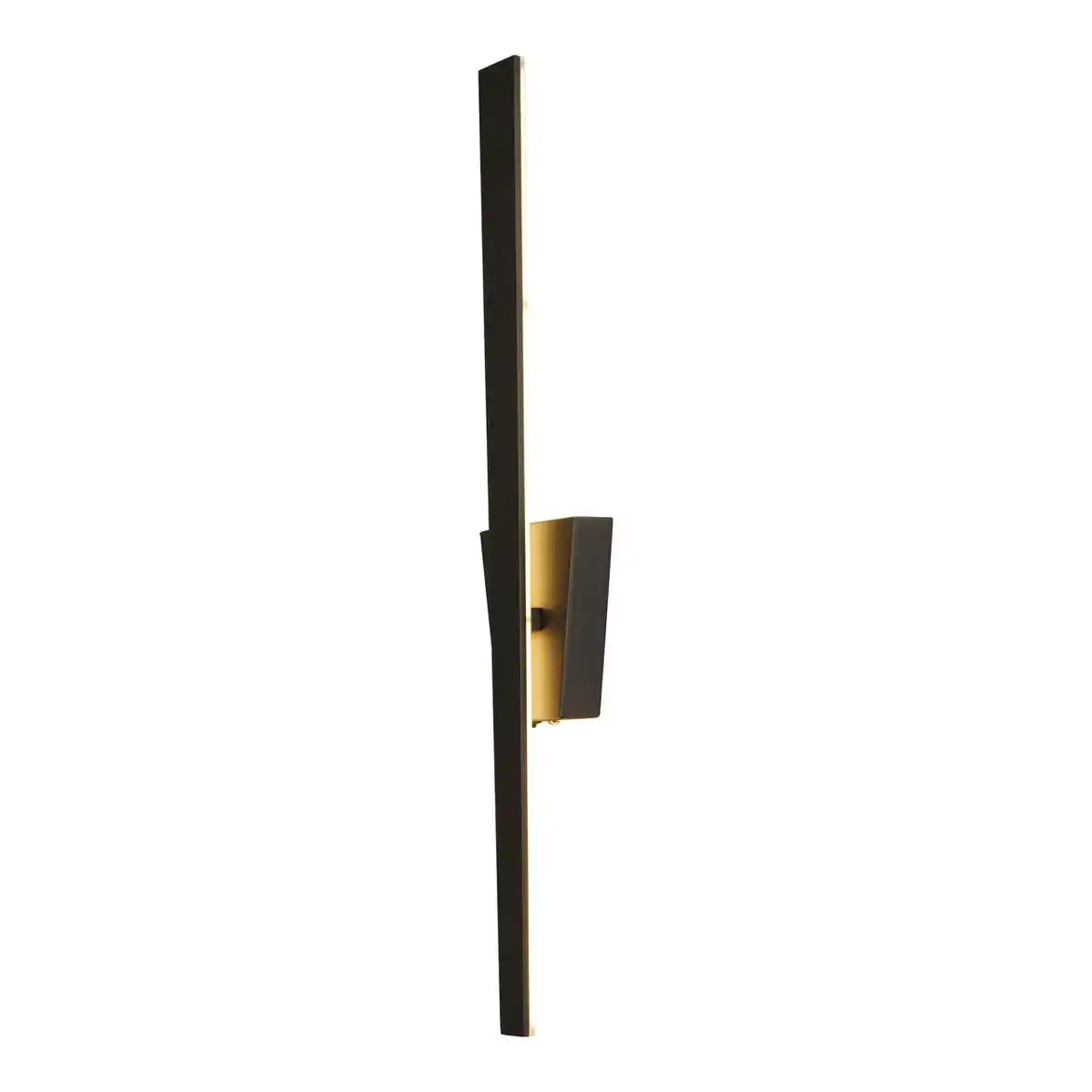 LED Wandleuchte "TREVOR" schwarz, Wandlampe Metall und Kunststoff in Schwarz,, mit fest verbauten LEDs, Wandbeleuchtung innen 62 x 10 x 4,5 cm