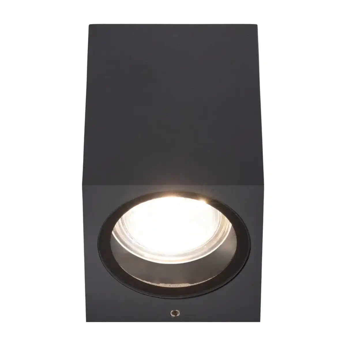 Außenwandleuchte "CUBUS", aus Metall und Glas in Anthrazit, GU10 Sockel