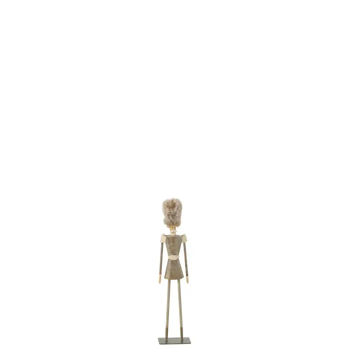 J-Line Soldier Pelzmütze, Metallgrau, Größe S