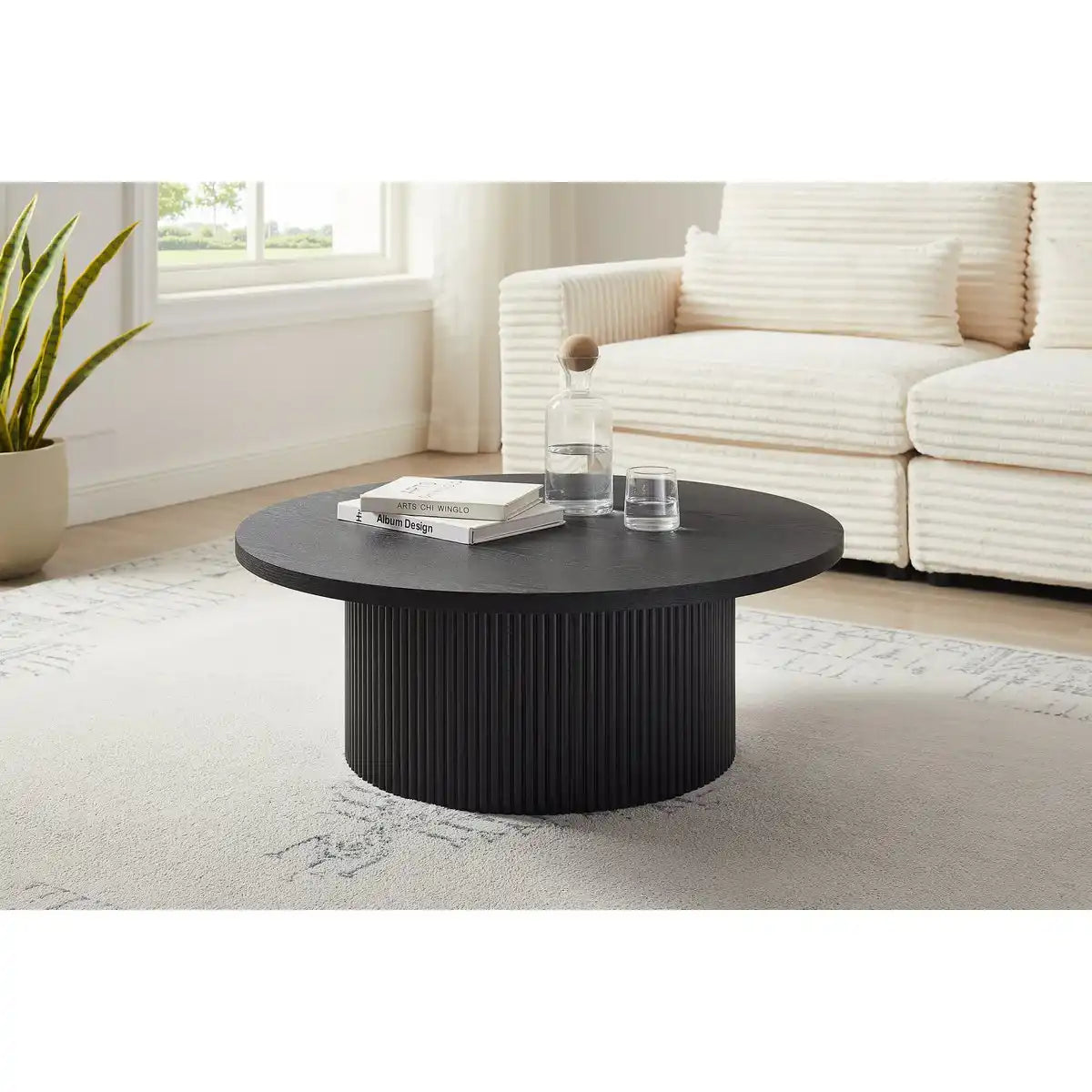 Couchtisch Ø 85 cm Schwarz
