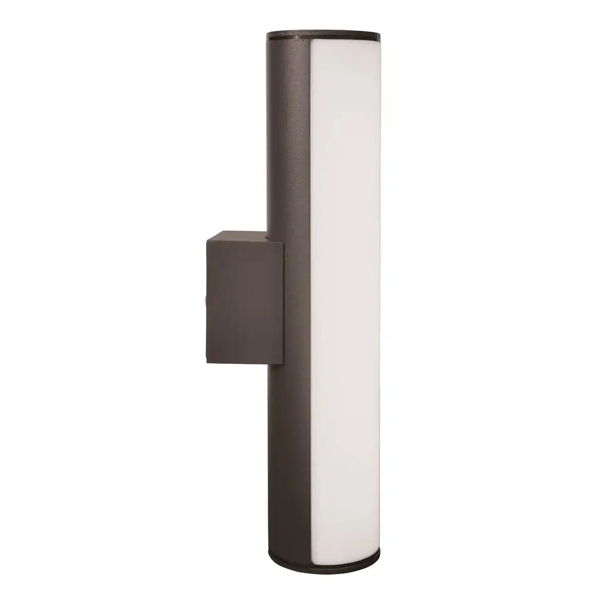 LED Außen Wandleuchten "FLAIR", 30cm aus grauem Metall und Kunststoff, mit integrierter LED