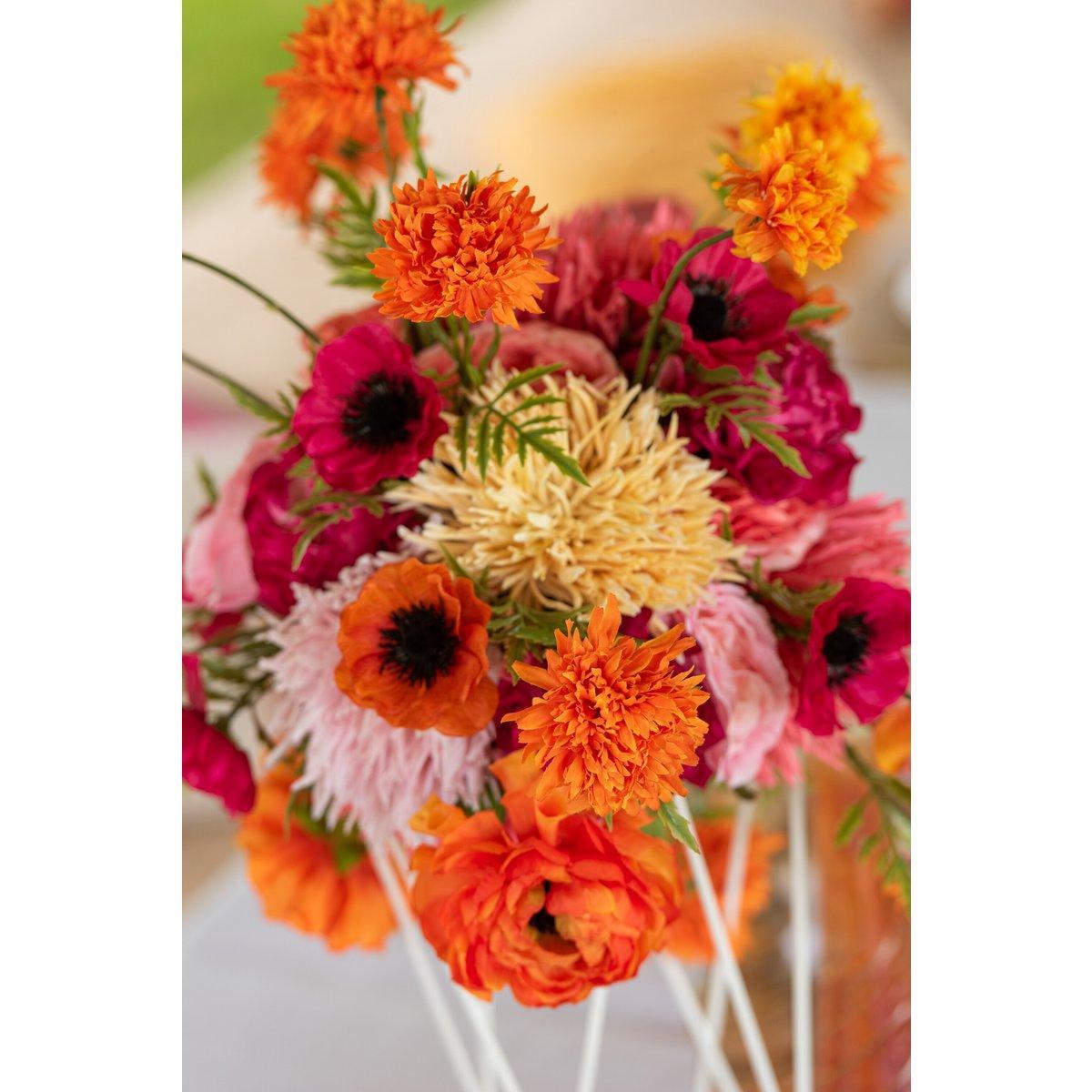 J-Line Bouquet Ball Mum Kunststoff Orange