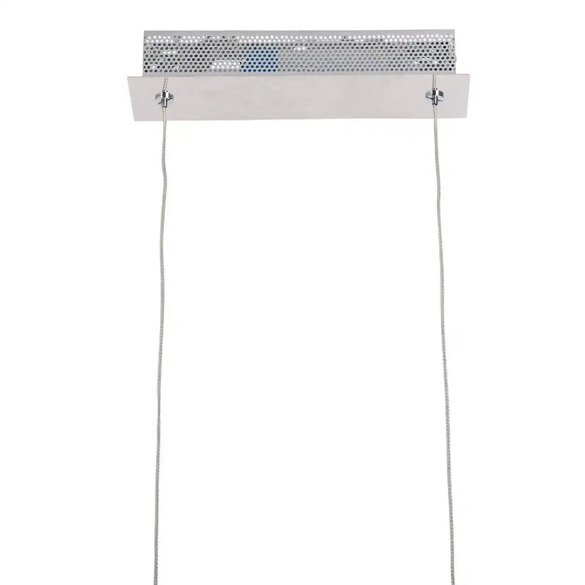 LED Pendelleuchte "BEAM" aus Metall und Kunststoff in Stahl-blank, mit integrierter LED