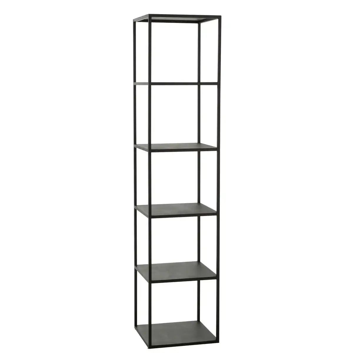J-Line Rack 6 Ebenen Metall Schwarz