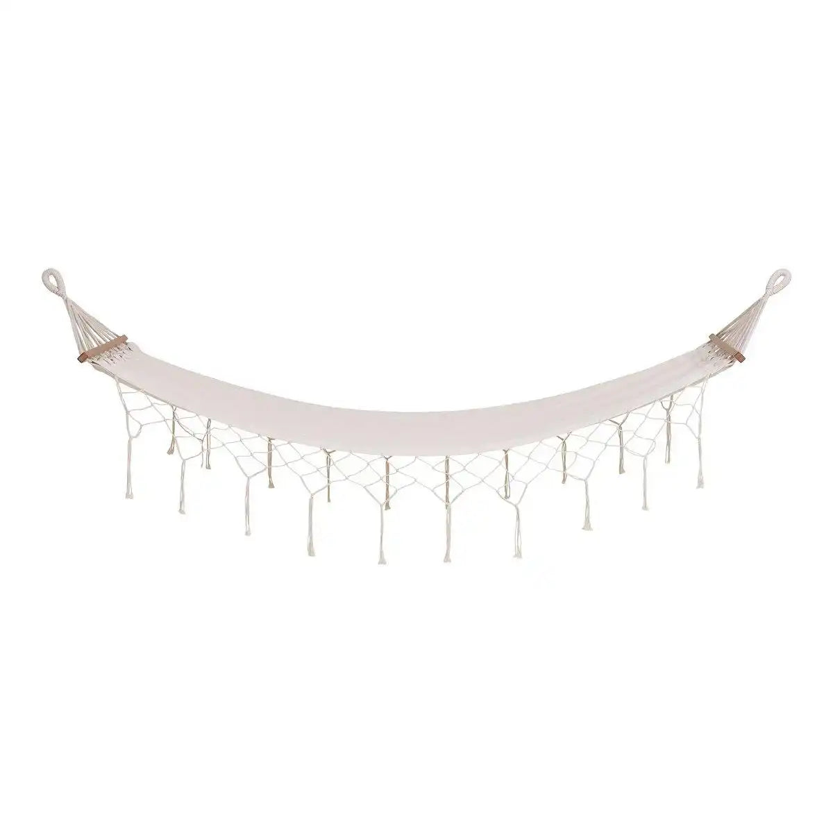 Edessa Hängematte - Off White, Polyester/Baumwolle/Lärche - HomeDesign Knaus