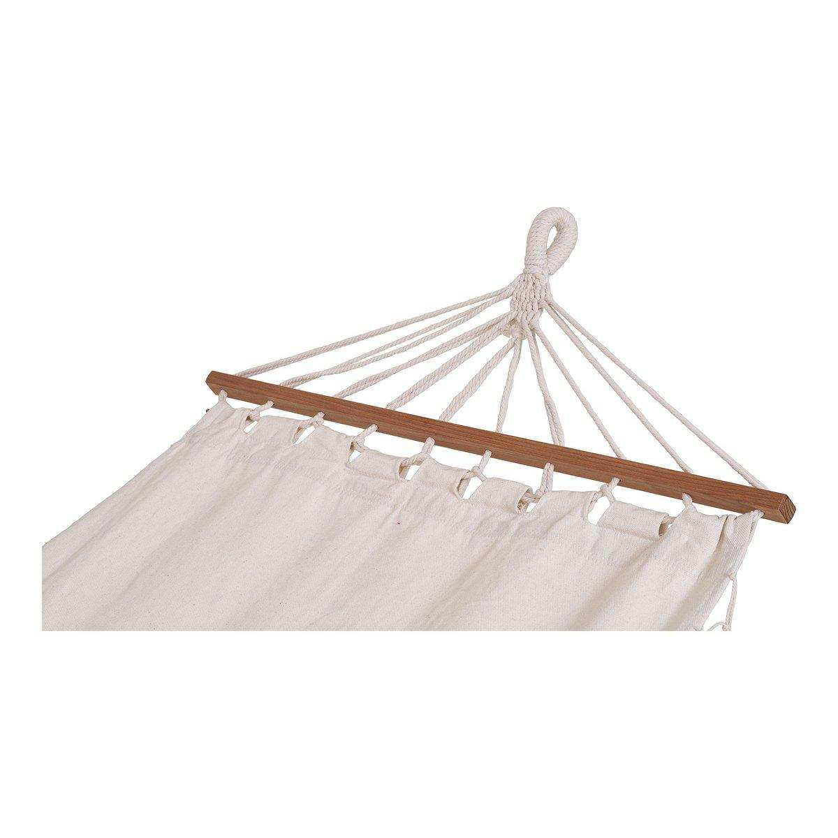 Edessa Hängematte - Off White, Polyester/Baumwolle/Lärche - HomeDesign Knaus