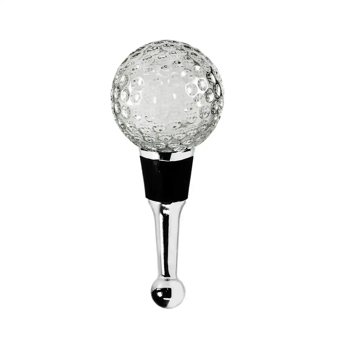 EDZARD Flaschenverschluss Golf für Champagner, Wein und Sekt, Höhe 10 cm, Muranoglas-Art, Handarbeit - HomeDesign Knaus