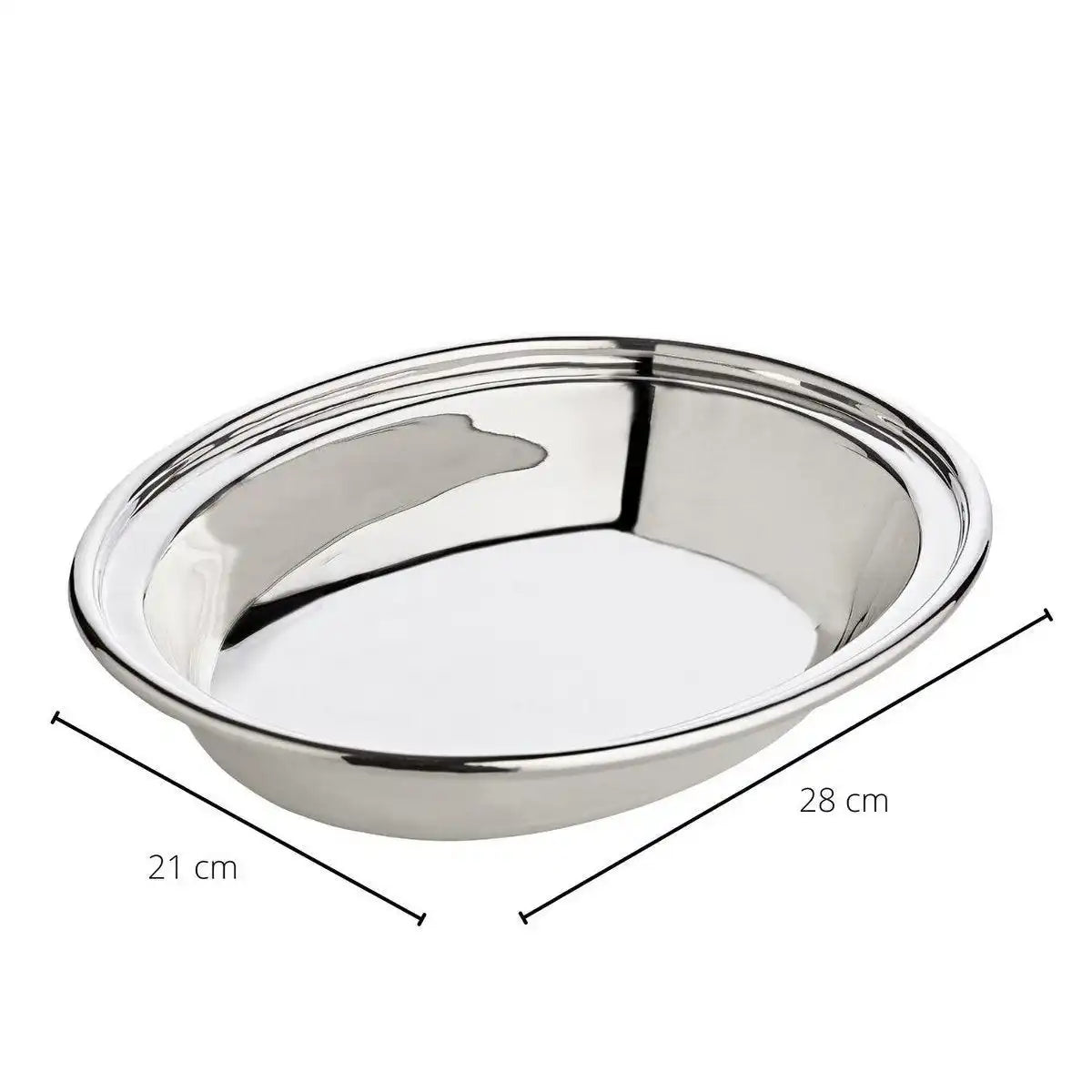 EDZARD Schale Dekoschale Servierschale Olympia, oval, 21 x 28 cm, schwerversilbert - HomeDesign Knaus