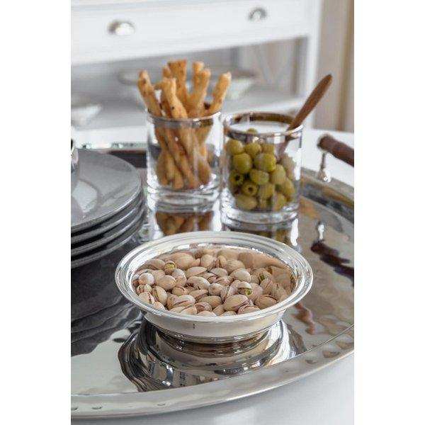 EDZARD Schale Dekoschale Servierschale Saturn, schwerversilbert, Durchmesser 21 cm - HomeDesign Knaus