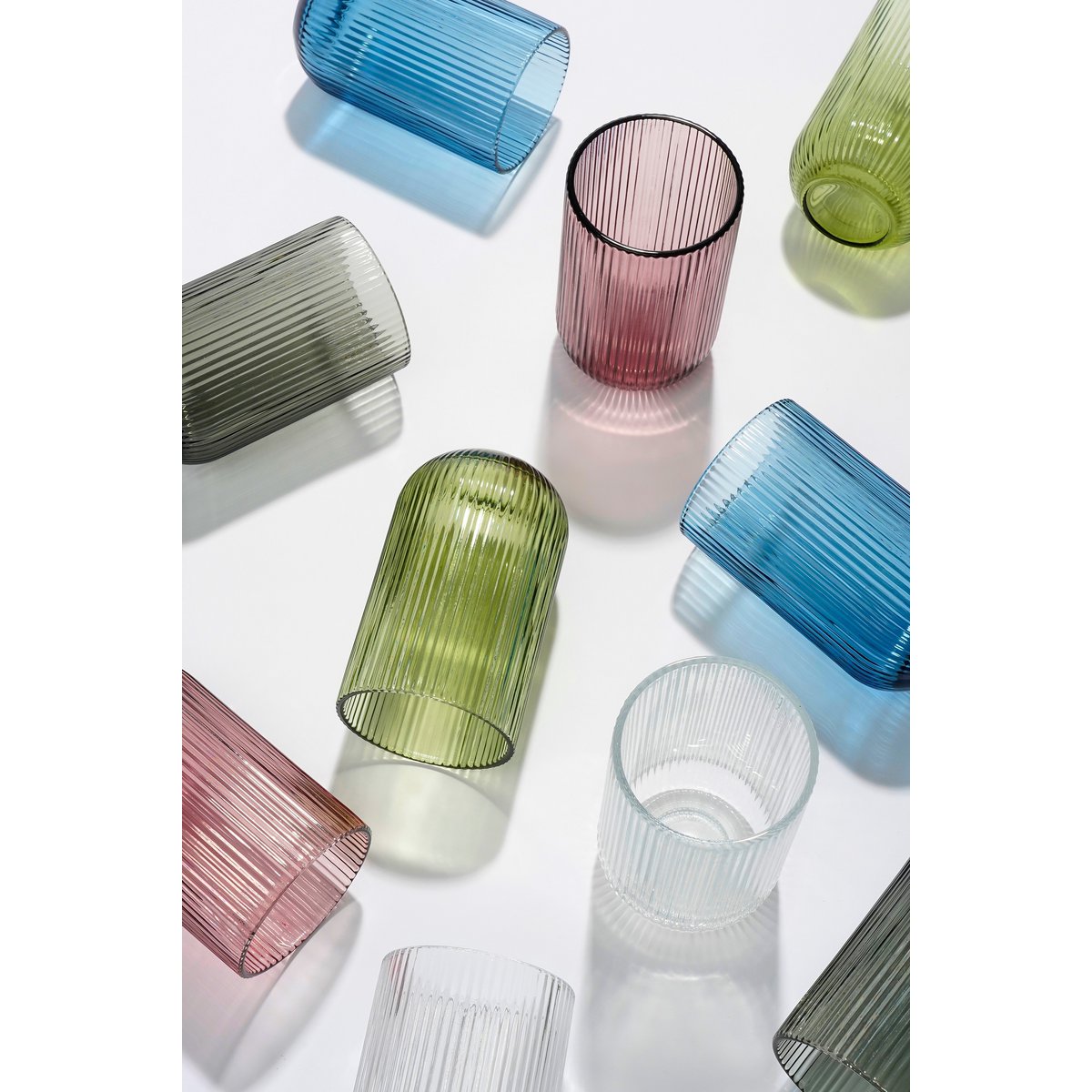Merlot -Trinkglas - Set von 6 - 400 ml - Glas - lila
